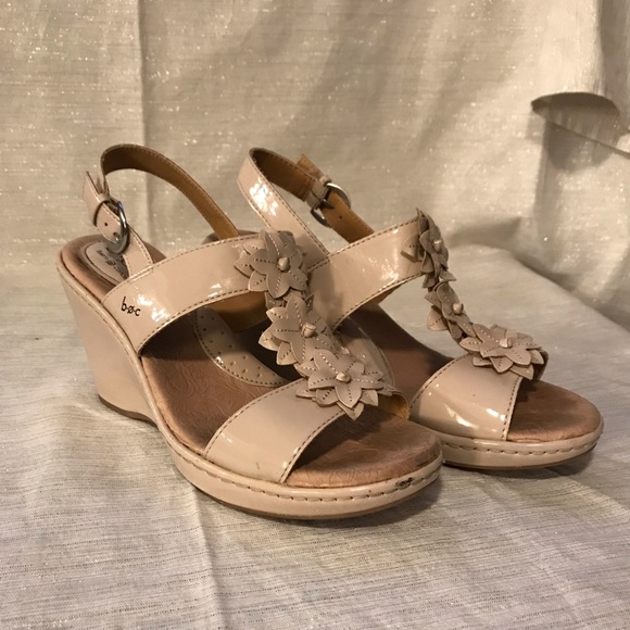 boc wedge sandals with flowers
